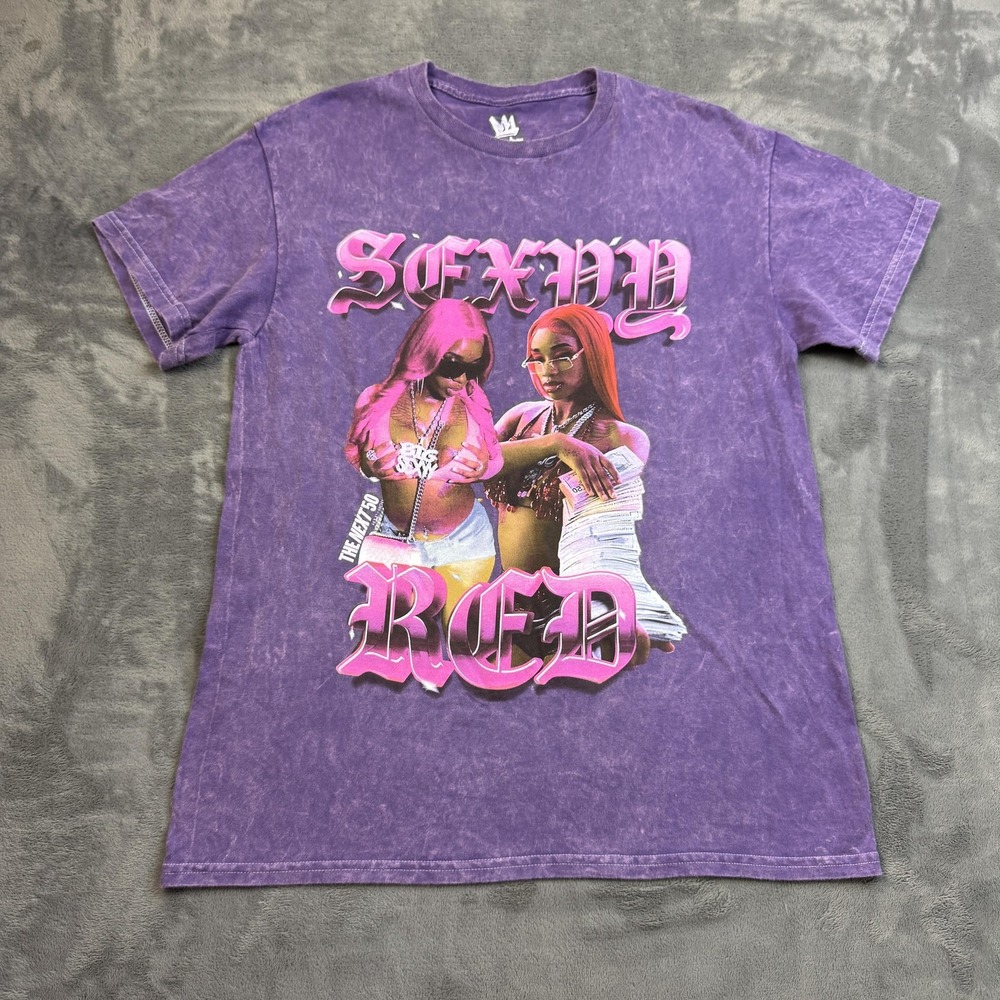 Sexyy Red Shirt Womens Small Purple Legends Apparel 50th Hip Hop Rap Graphic Tee